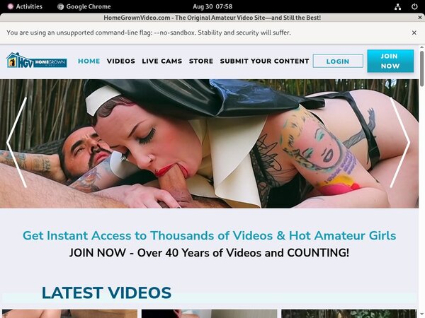 Account For Homegrownvideo.com Free