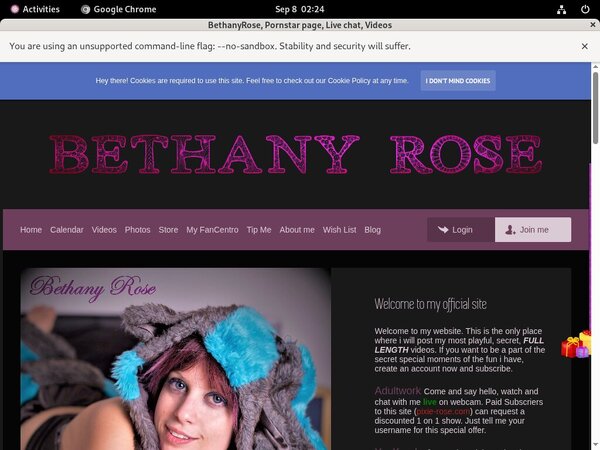 BethanyRose Sign Up Again