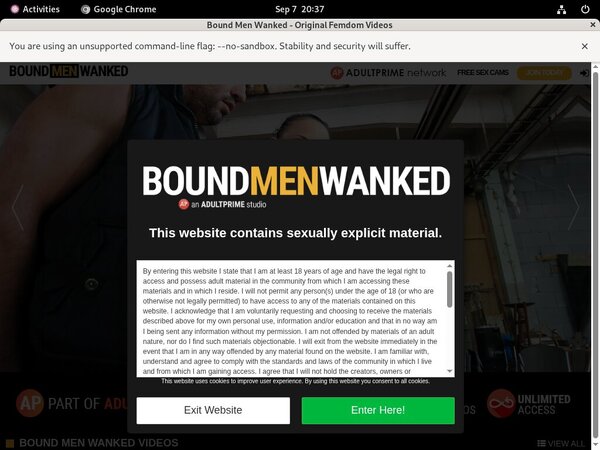 Bound Men Wanked Without CC