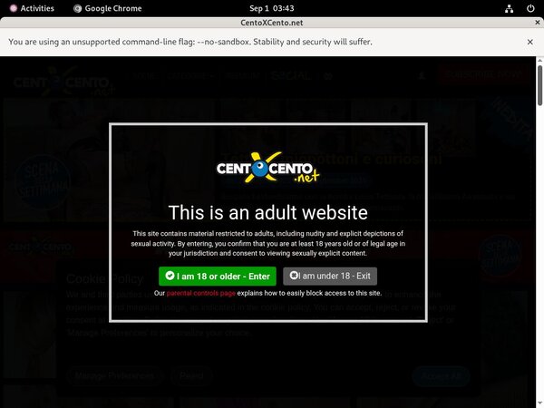Centoxcento.net Discount Free
