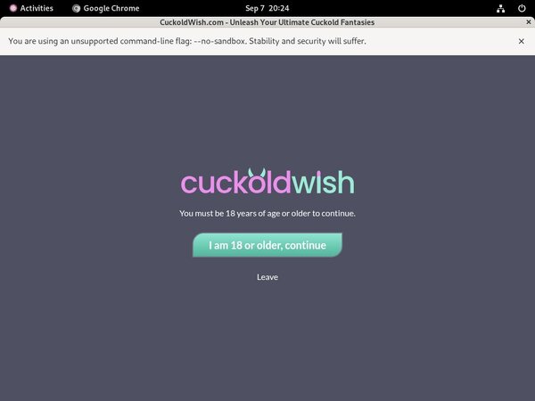 Cuckold Wish Epoch Discount