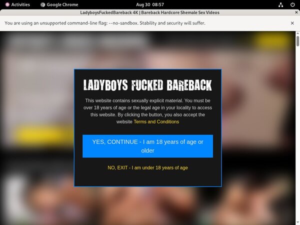 Ladyboysfuckedbareback.com Paysite Discounts