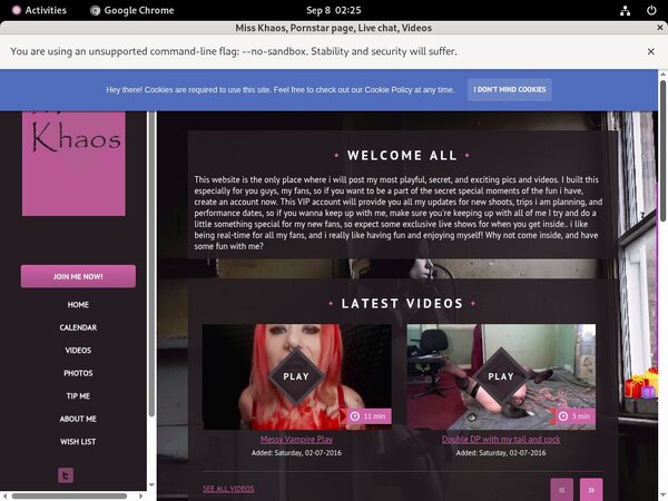 Laydeekhaoscam Checkout Page