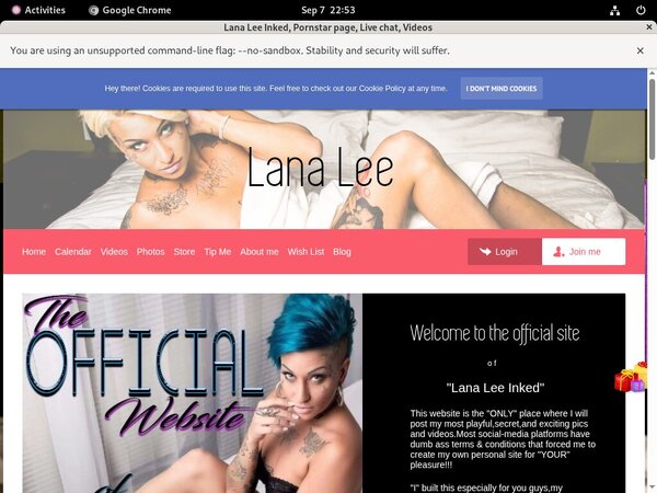 My-lana-lee.com Member Account