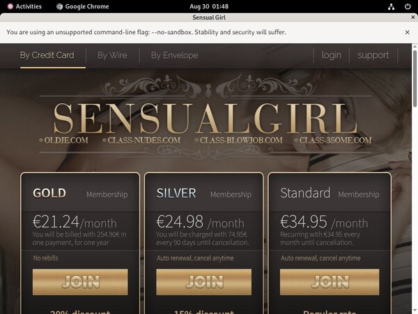 Sensual Girl Membership Trials