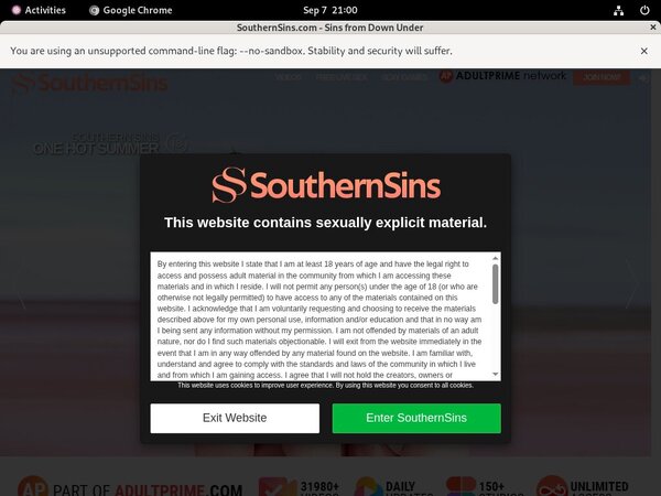 Southern Sins Trial Membership Free