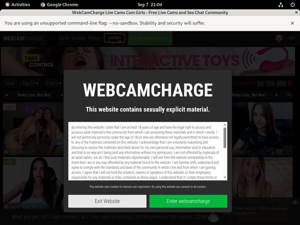 Webcam Charge Teen