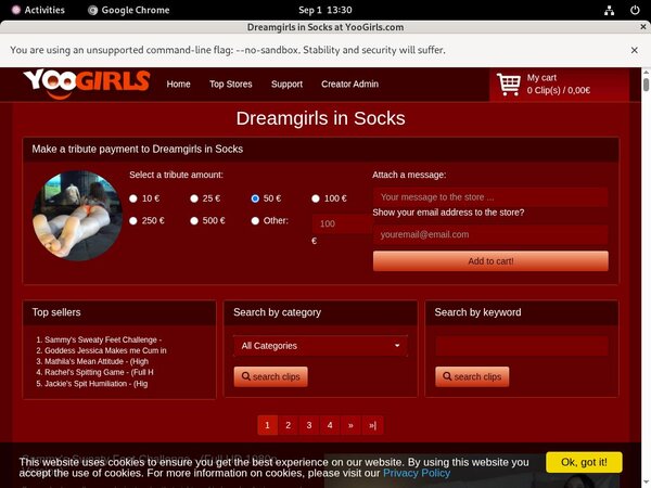 Dreamgirls In Socks Free Account