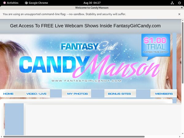 Fantasy Girl Candy Accept Paypal