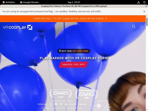 Free Account VR Cosplay X Offer