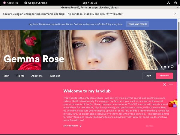 Free Gemmarose42.modelcentro.com Acounts