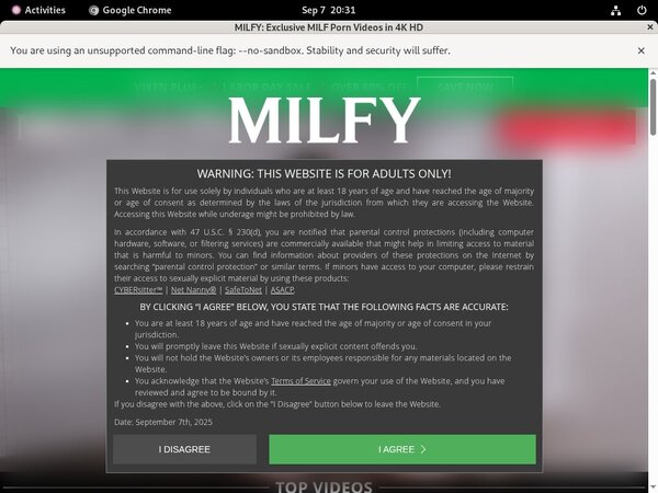 Milfy.com Freies Konto