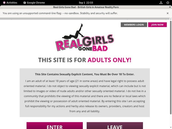 Real Girls Gone Bad Vendo Page