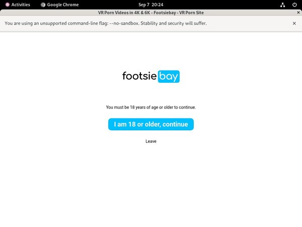 Footsiebay Logon