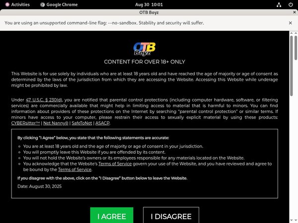 OTB Boyz Discount Checkout