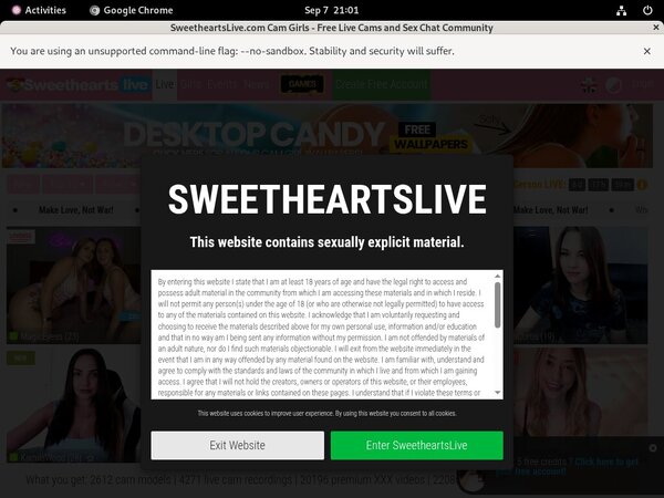 Free Sweetheartslive.com Login And Pass