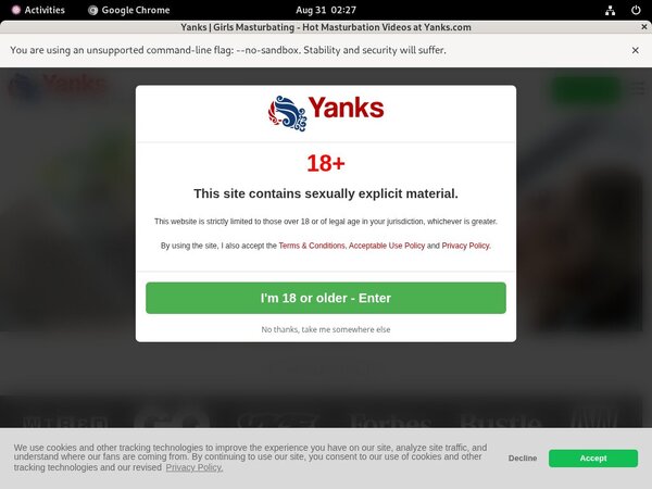 Yanks Accounts For Free